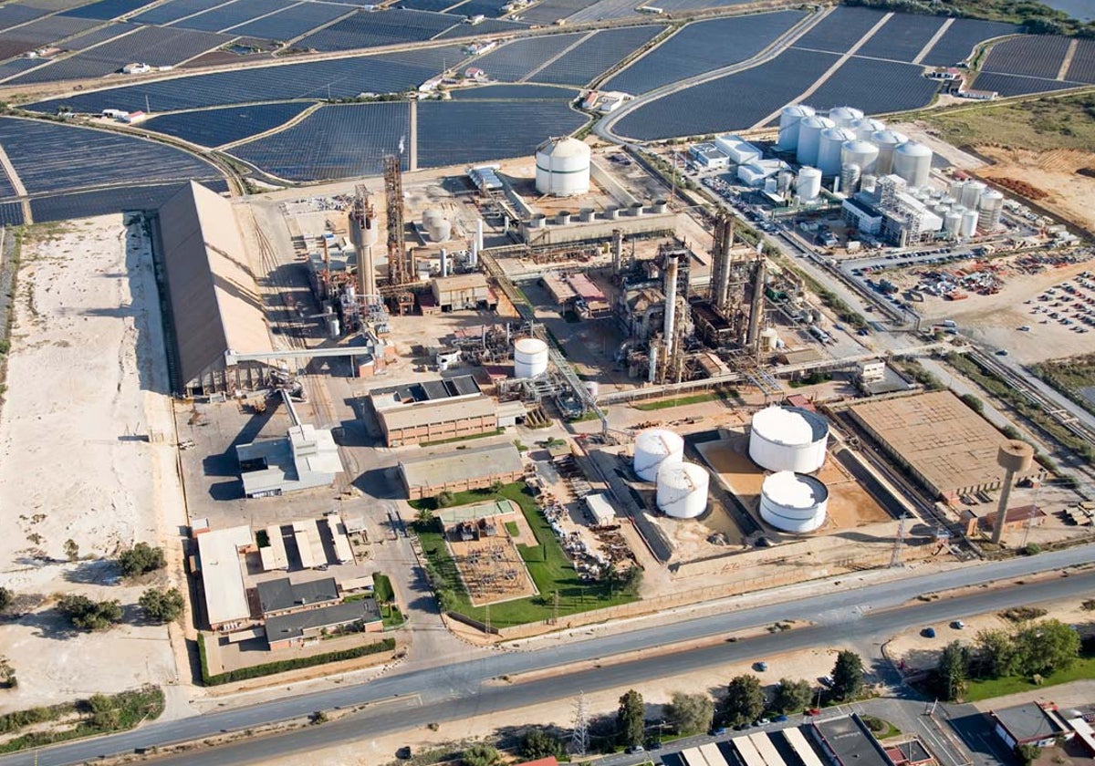 La planta de Fertiberia en Palos de la Frontera
