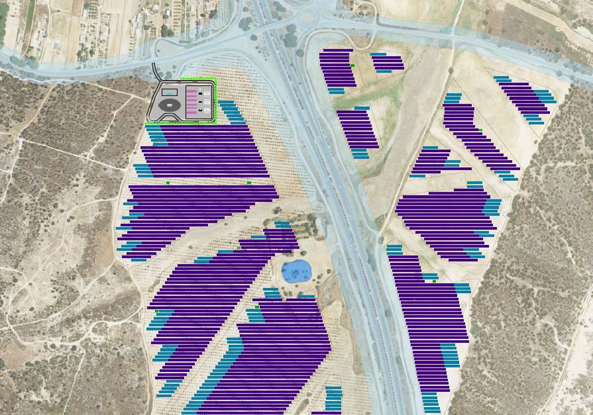 Zona en la que se pondría en marcha la planta de hidrógeno verde de Villarrasa