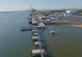 El Puerto de Huelva inaugura la nueva rampa ro-ro del Muelle Sur, que duplica sus atraques de carga rodada