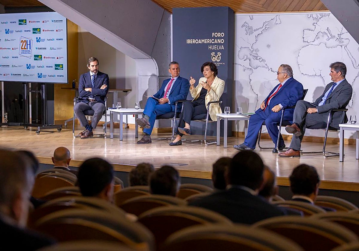 Una de las sesiones celebradas en Foro Iberoamericano de La Rábida