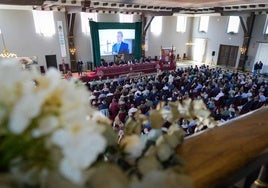El recuerdo al papa Francisco, presente en la asamblea de presidentes y hermanos mayores de hermandades del Rocío