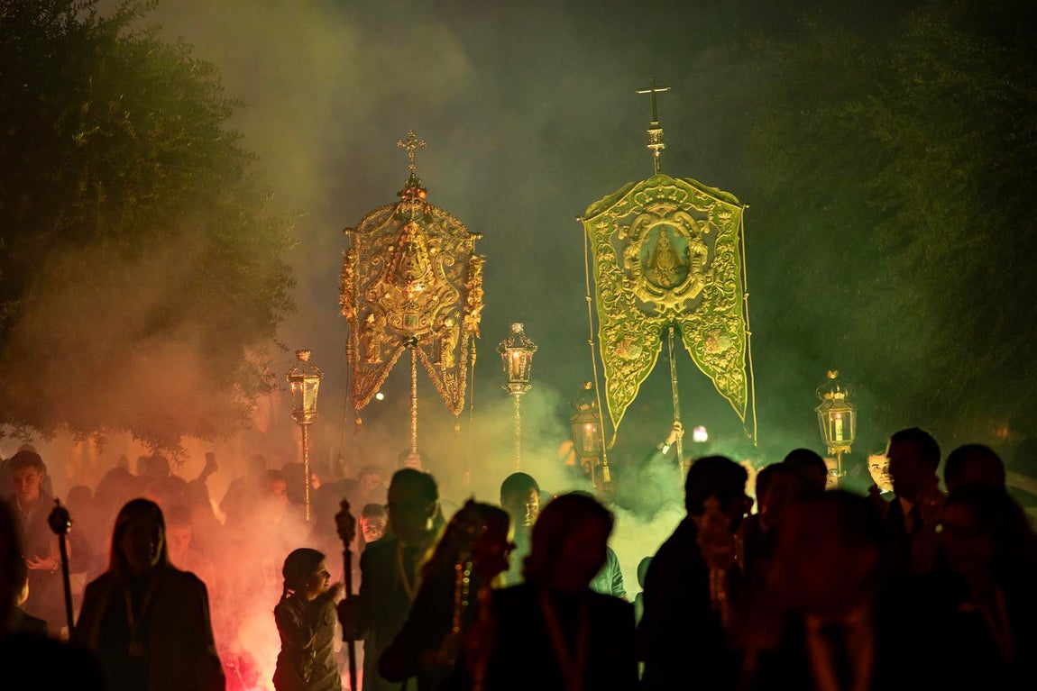 El rosario jubilar rociero, en imágenes