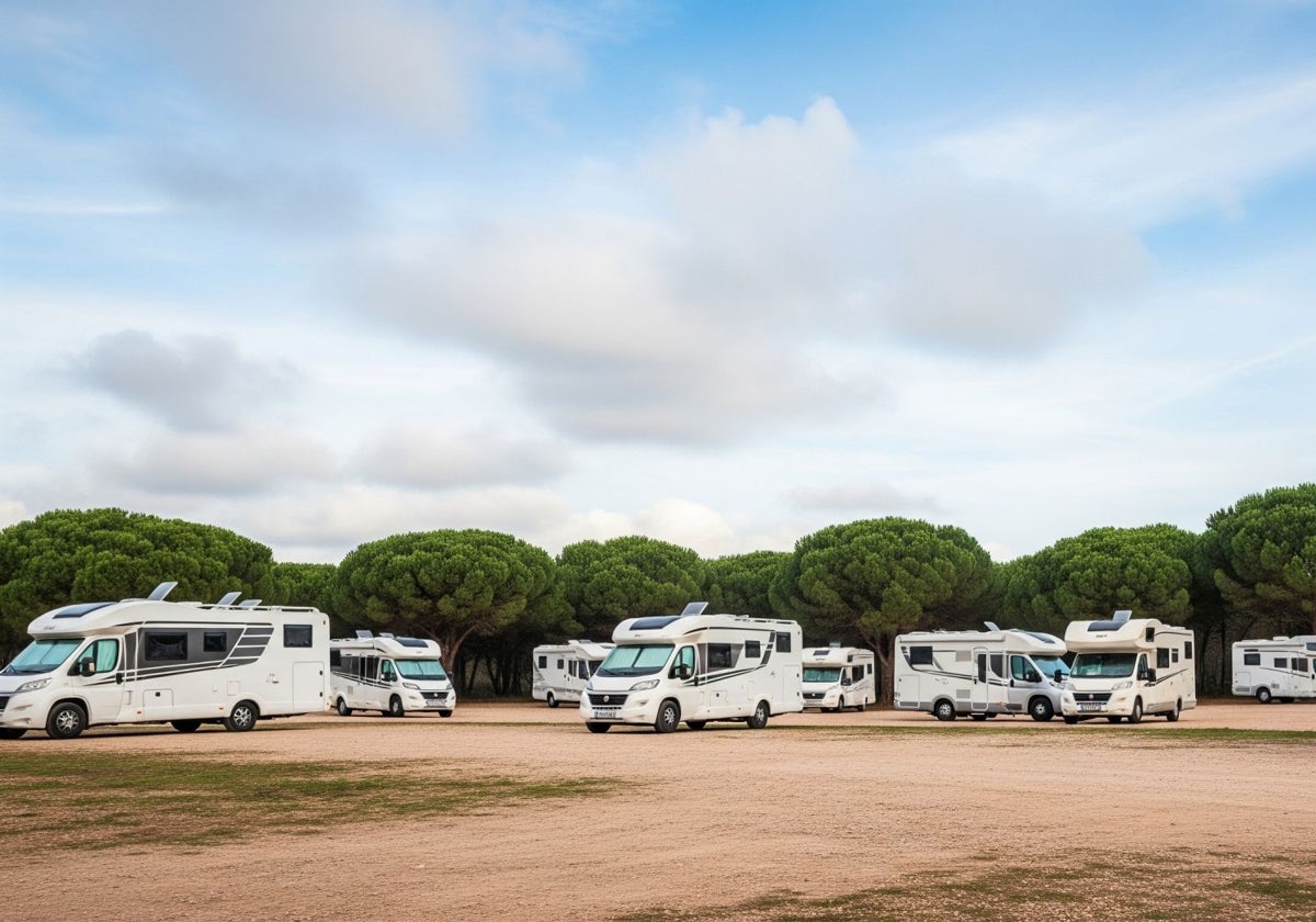 Autocaravanas en El Rocío