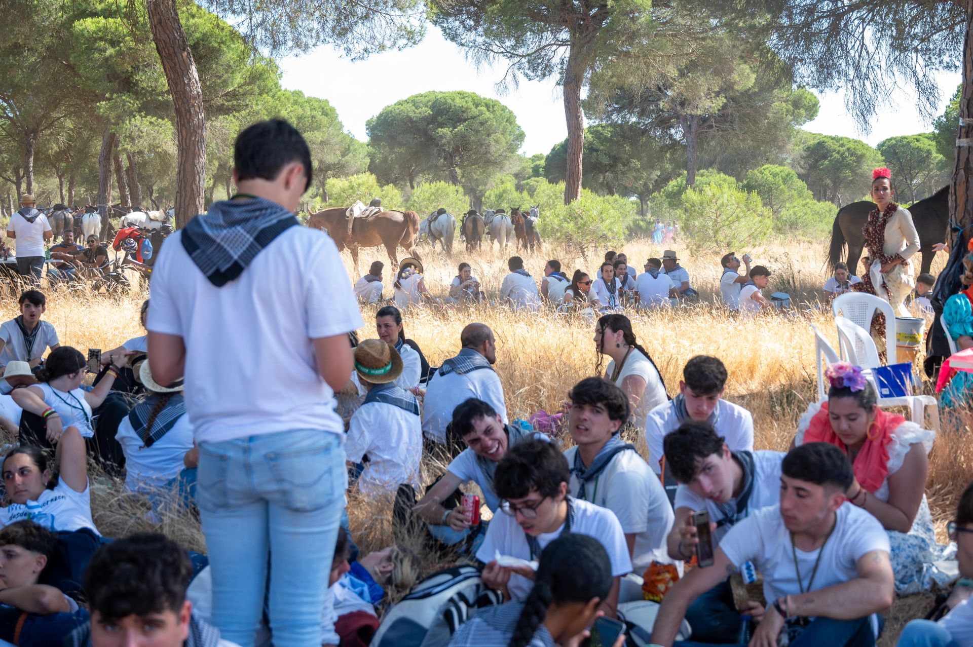 La Hermandad de Huelva camina ya por las arenas de Doñana