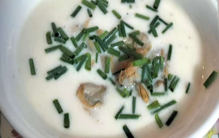 Crema de verdigones y espárragos