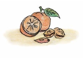 Ensalada de naranjas, nueces y dátiles