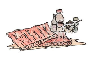 Costillas en salsa barbacoa