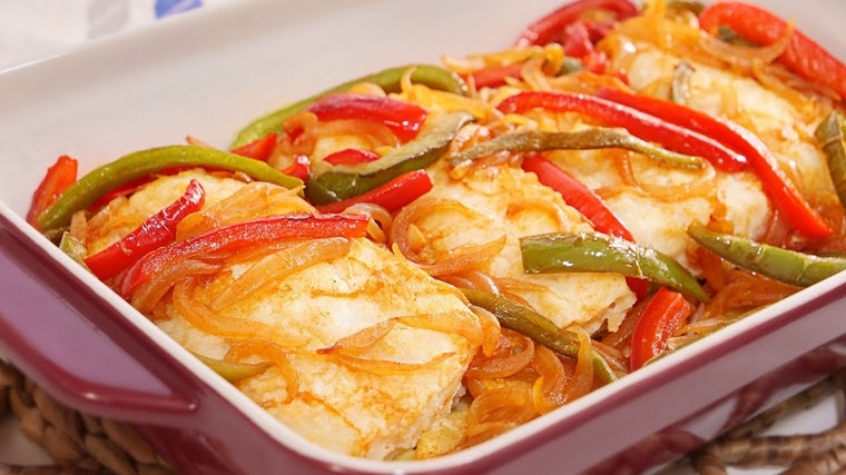 Plato de bacalao al horno