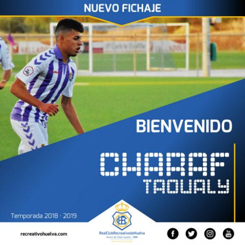Charaf, mediocentro del Valladolid, llega cedido al Recre intentando no ser un clon de Toni Segura o Ismael Benktib