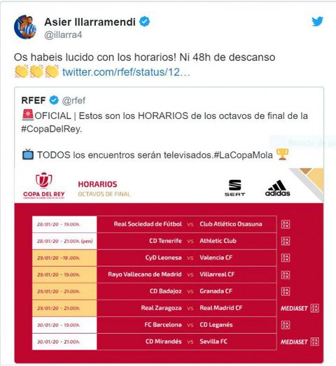 La RFEF confirma su ninguneo al Recre accediendo a cambiar el horario copero de la eliminatoria Real Sociedad-Osasuna