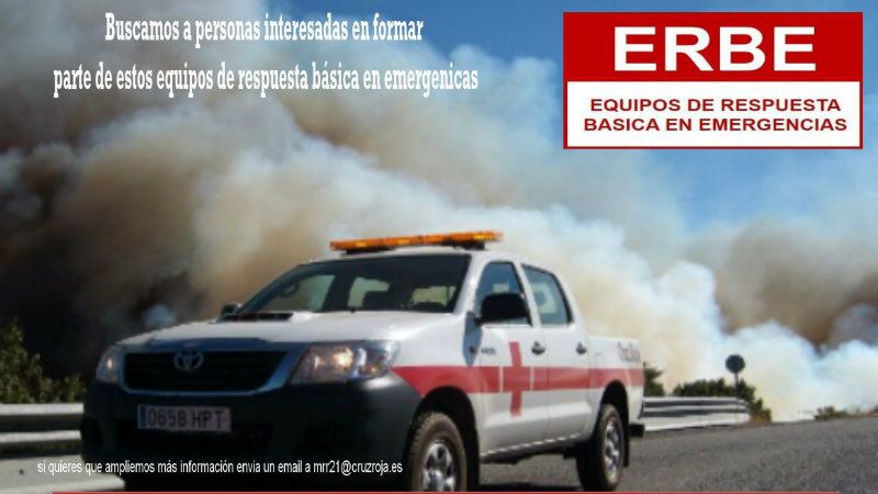 Cruz Roja busca voluntarios para sus equipos de Respuesta Básica de Emergencia