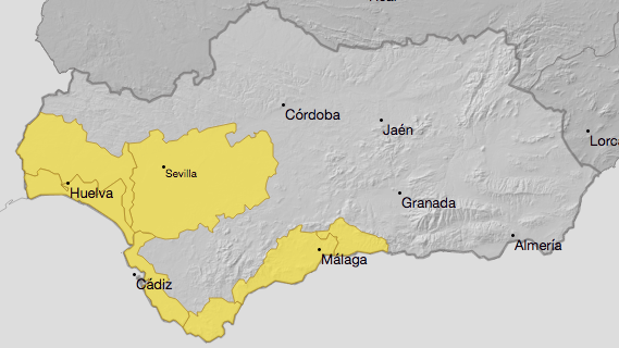 Ampliado el aviso amarillo a este viernes por lluvias y tormentas