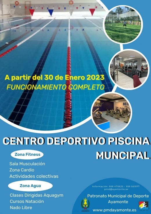 Ayamonte vuelve a abrir con normalidad desde este lunes su piscina municipal