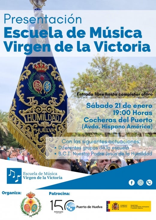 La Escuela de Música 'Virgen de la Victoria' se presentará en las Cocheras del Puerto