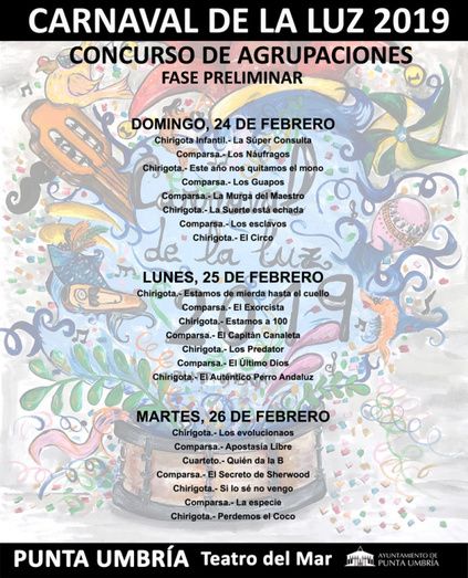 Arranca en Isla Cristina y Punta Umbría sus concursos de carnaval