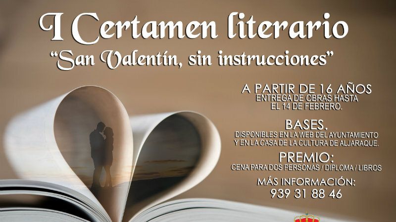 Convocado el I Certamen Literario ‘San Valentín, sin instrucciones’
