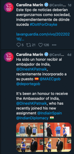 El runrún: Carolina Marín sigue en su cruzada