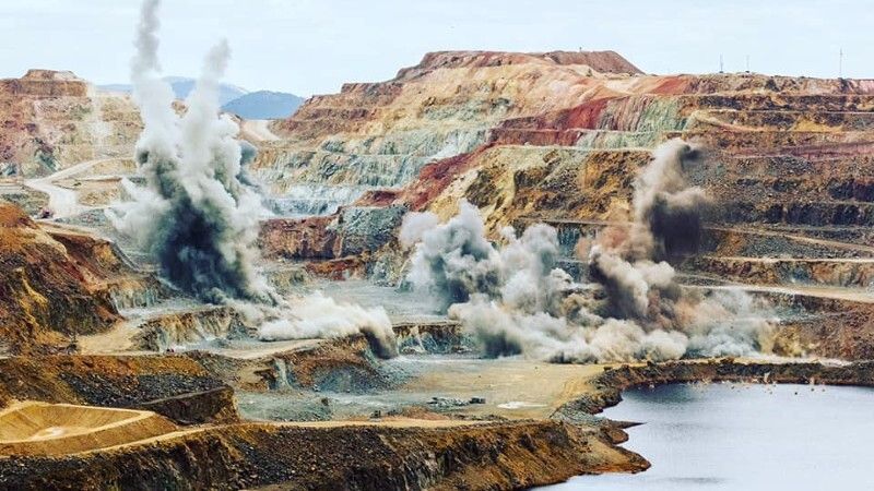 Una voladura obligará a cortar la carretera A-461 a su paso por la mina de Riotinto