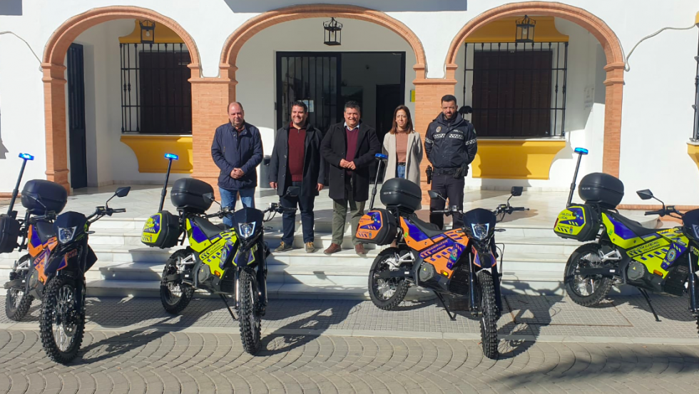 Villarrasa adquiere cuatro motocicletas 100% eléctricas para la Policía Local y Protección Civil