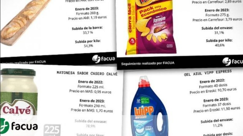 Los 12 productos de los supermercados que han subido de precio reduciendo el tamaño del envase