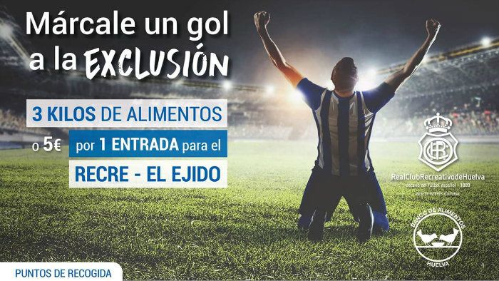 La afición albiazul le marca un gol a la exclusión social