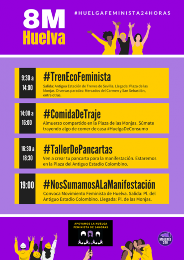 Un 'tren ecofeminista' recorrerá Huelva este 8 de marzo