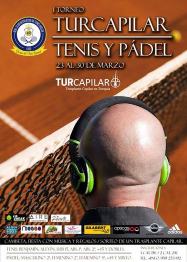 El Recreativo de Tenis regalará un implante capilar como aliciente para participar en un torneo