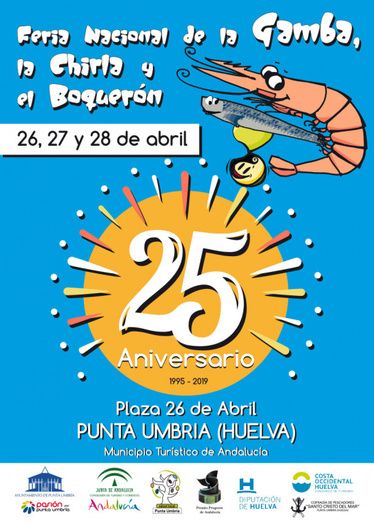 La XXV Feria de la Gamba, la Chirla y el Boquerón de Punta Umbría ya tiene cartel