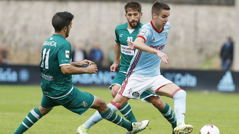 Dani Molina cumple cien partidos con el Celta B y Sergi Enrich 150 con el Éibar