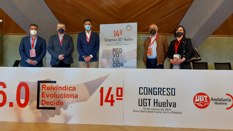 Sebastián Donaire, reelegido como secretario general de UGT Huelva