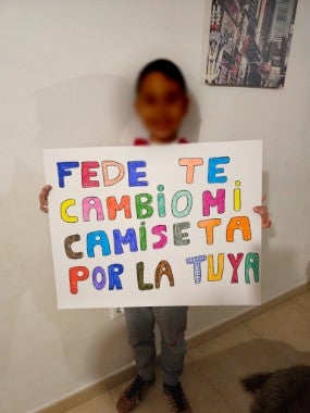 Un joven onubense hace un llamamiento a Fede Valverde para la semifinal de la Copa del Rey