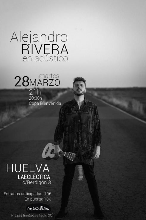 Concierto acústico e íntimo de Alejandro Rivera en LaEcléctica 