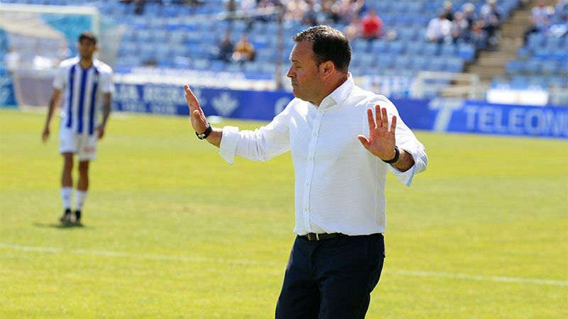 Salmerón dice que la racha del Recre es 'increíble' y que apenas ha hablado todavía con el club sobre su renovación