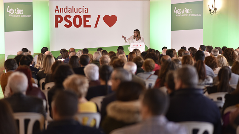Susana Díaz, en La Palma: 'El 28A nos jugamos la España que queremos y el 26M una Andalucía más cohesionada'