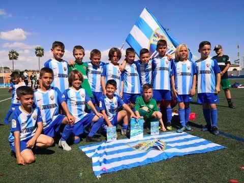 El Málaga CF levanta la Huelva Capital Gañafote Cup Prebenjamín