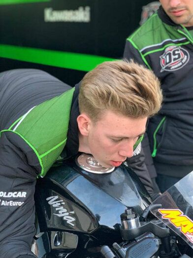 Paquito Gómez debutó en Aragón en el Mundial de Superbikes y este fin de semana compite en Holanda