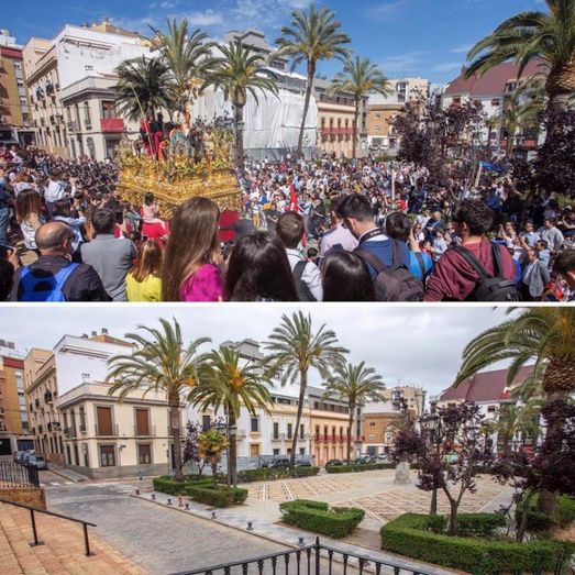 Las cofradías de la capital realizan sus estaciones de penitencia por las redes sociales