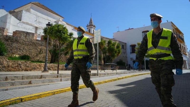 El Ejército de Tierra despliega efectivos en Ayamonte