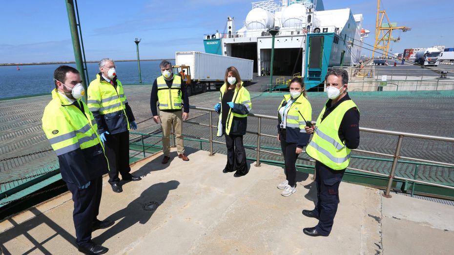 El Puerto concluye las obras de habilitación de una gran explanada en el Muelle Sur para tráfico rodado