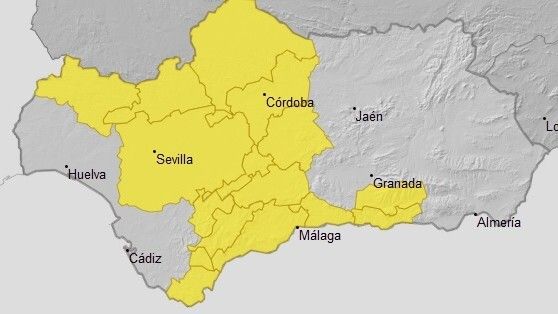 El aviso amarillo continúa este martes en la zona de Aracena