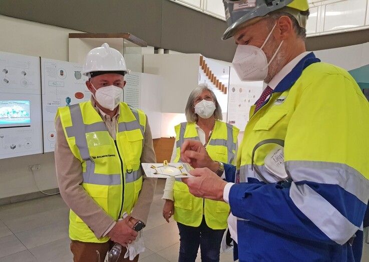 El nuevo delegado de Desarrollo Sostenible de la Junta visita el complejo metalúrgico de Atlantic Copper