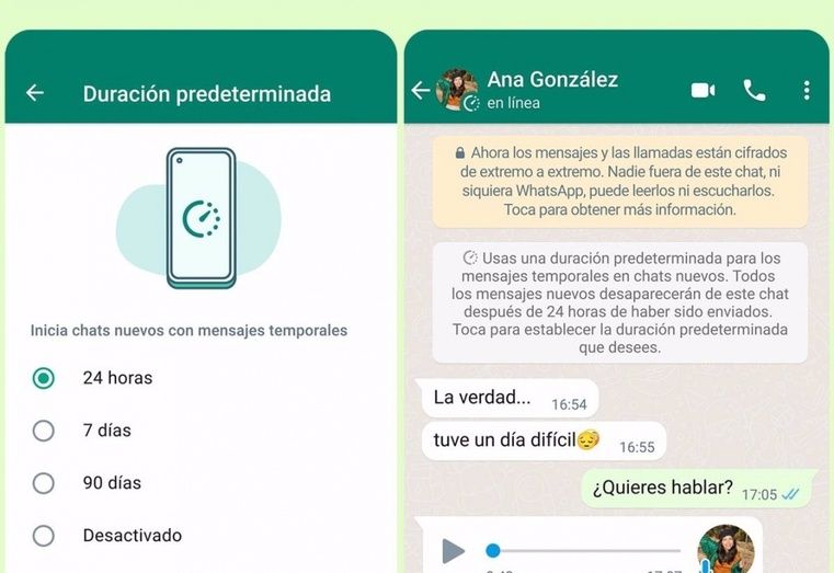 WhatsApp dejará de guardar las fotos y los vídeos de los chats temporales