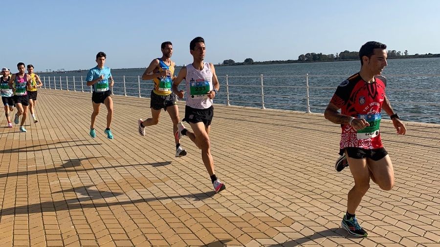 Zakaria Boufaljat y Patricia Isabel Viegas se imponen con autoridad en el 10k de Huelva