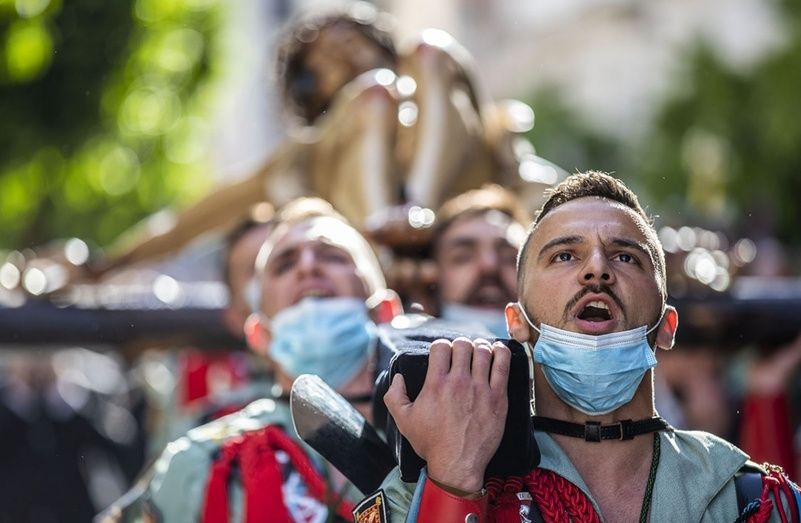 Los legionarios toman Huelva en la previa de la Semana Santa más esperada