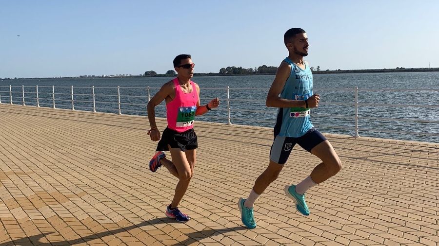 Zakaria Boufaljat y Patricia Isabel Viegas se imponen con autoridad en el 10k de Huelva