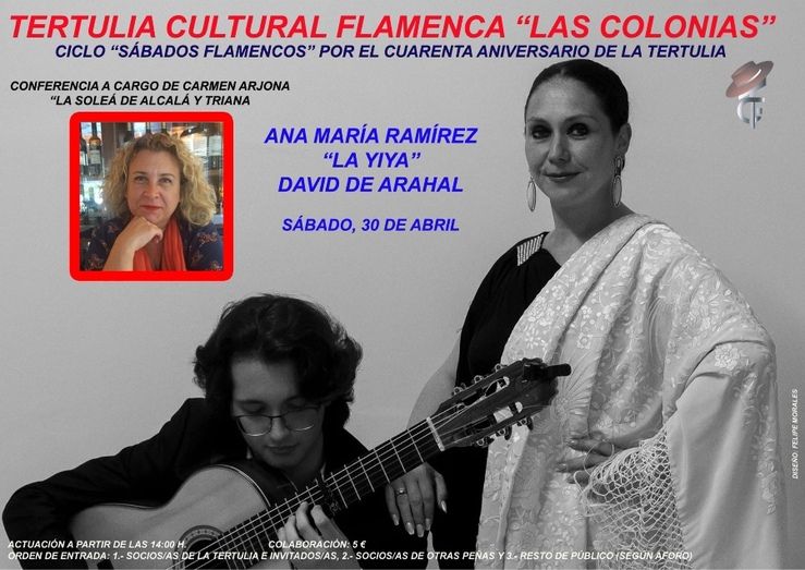 Nuevo 'sábado flamenco' con Carmen Arjona, La Yiya y David Arahal