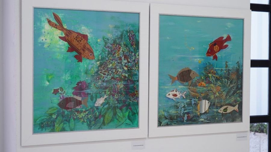 María Ferrera descubre en Moguer la magia del fondo del mar con su nueva exposición