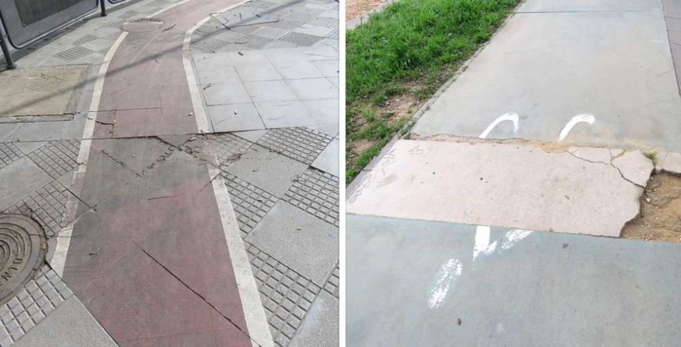 Denuncian el estado 'cochambroso' del carril bici de Huelva