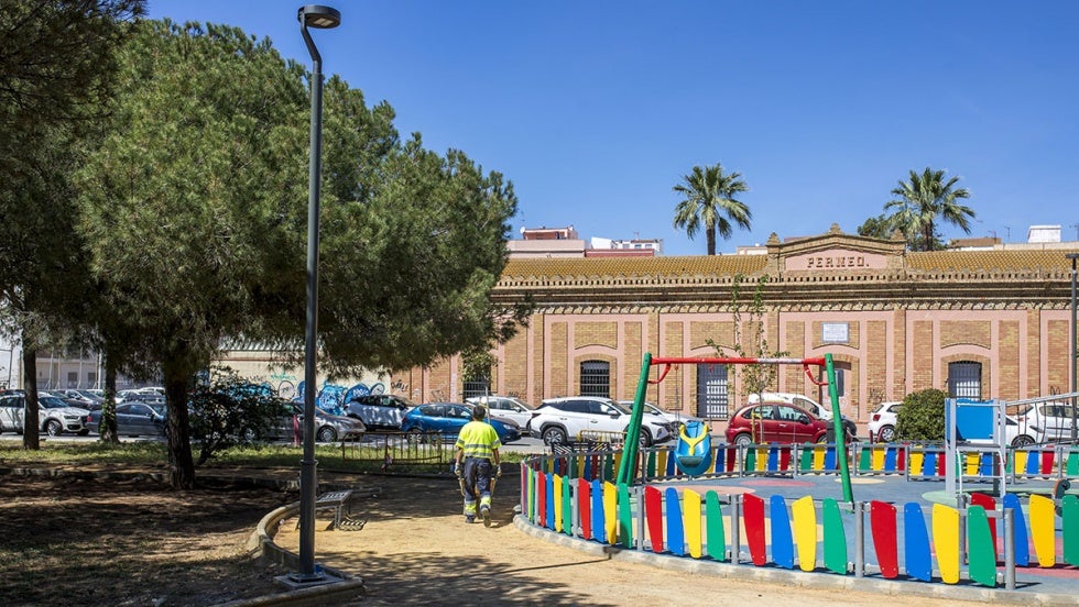 El nuevo parque del Matadero por fin tiene luz