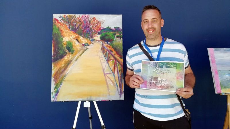 Gran calidad en las obras del Concurso de Pintura Rápida 'Colores de Islantilla'